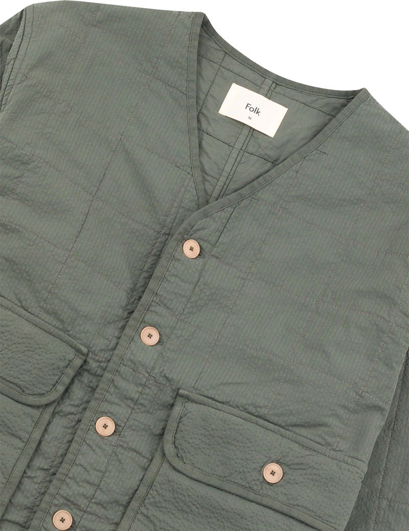 Folk Lightweight Liner Jacket Dark Sage