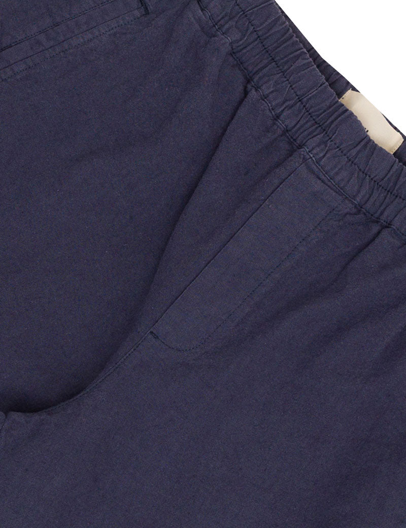 Folk Assembly Shorts Soft Navy Linen