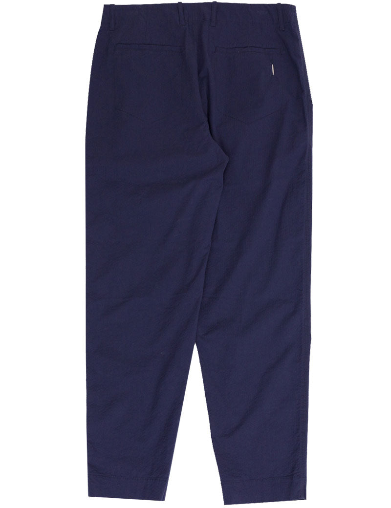 Folk Assembly Pant Navy Seersucker