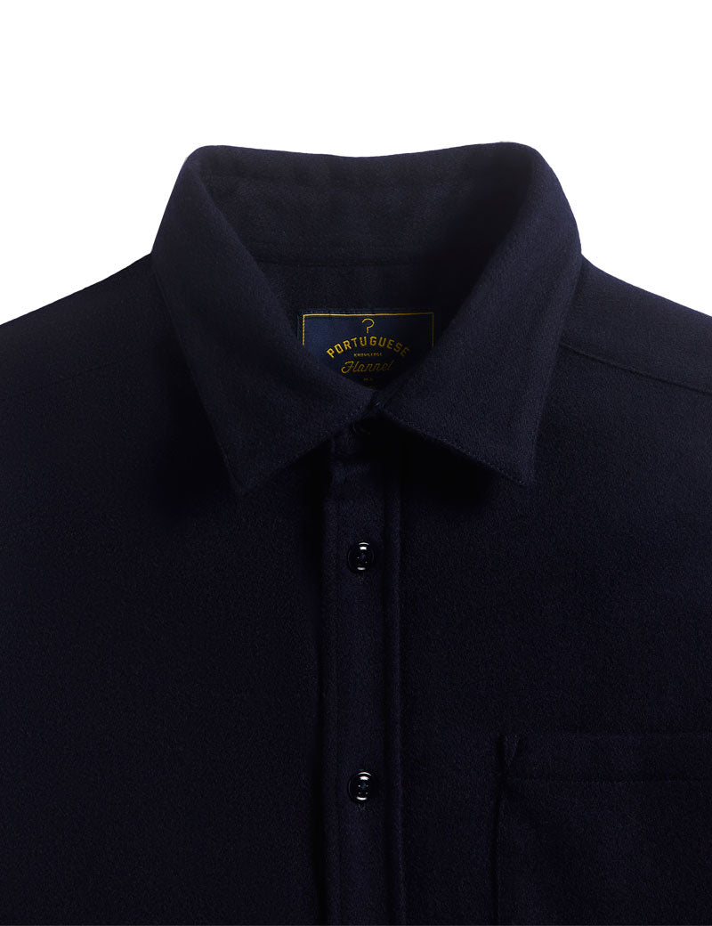 Portuguese Flannel Form Shirt Navy