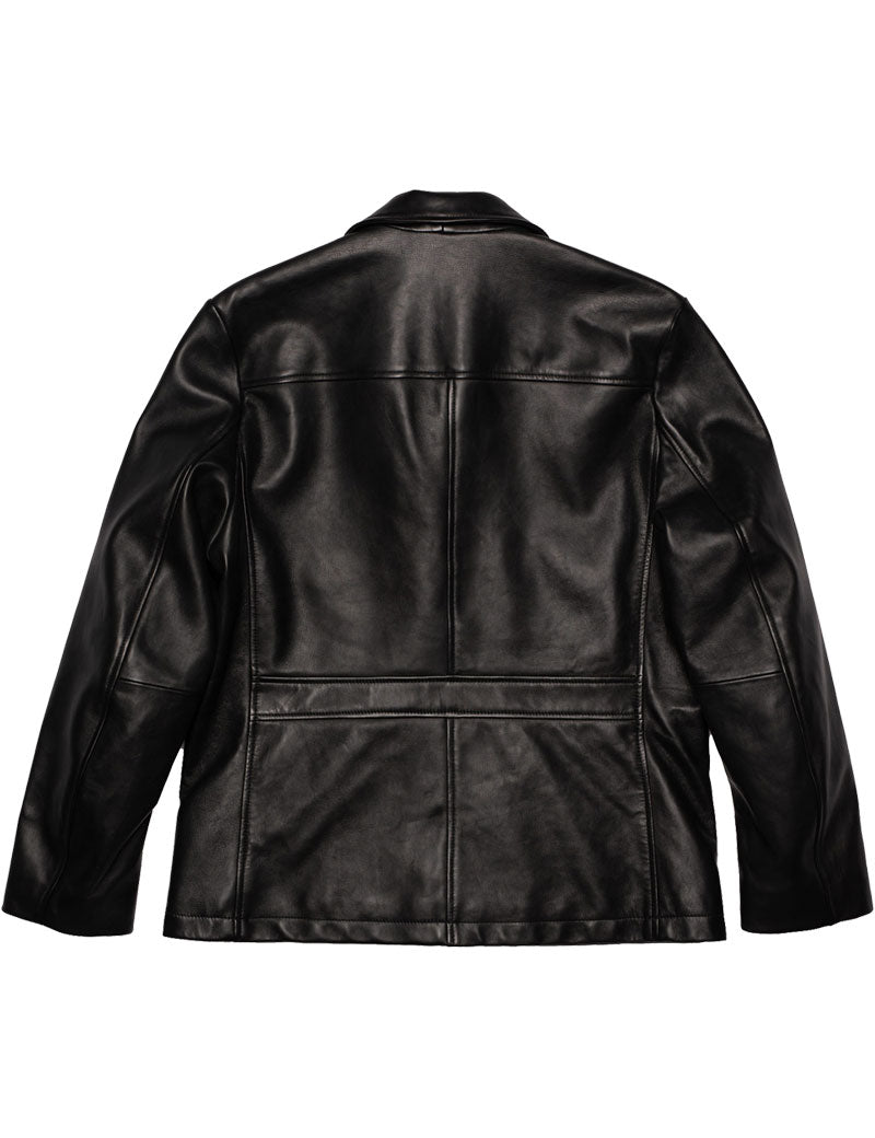 Nudie Jeans Co Ferry Leather Jacket Black