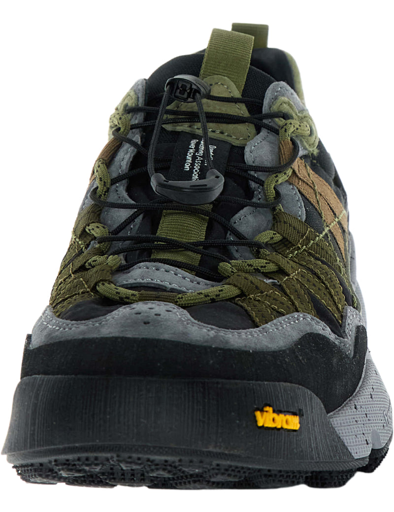 Flower Mountain Iwano 2 Uni Waterproof Trainers Anthracite, Dark Grey & Olive Laces