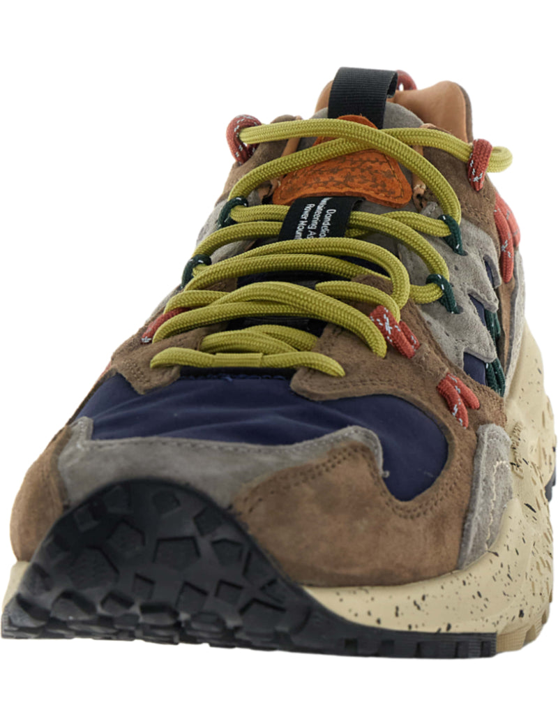 Flower Mountain Yamabushi Man Trainers Brown, Black & Mud Laces