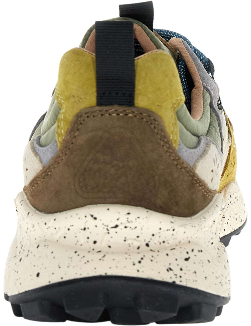 Flower Mountain Yamano 3 Trainers Brown, Military & Cognac Heel