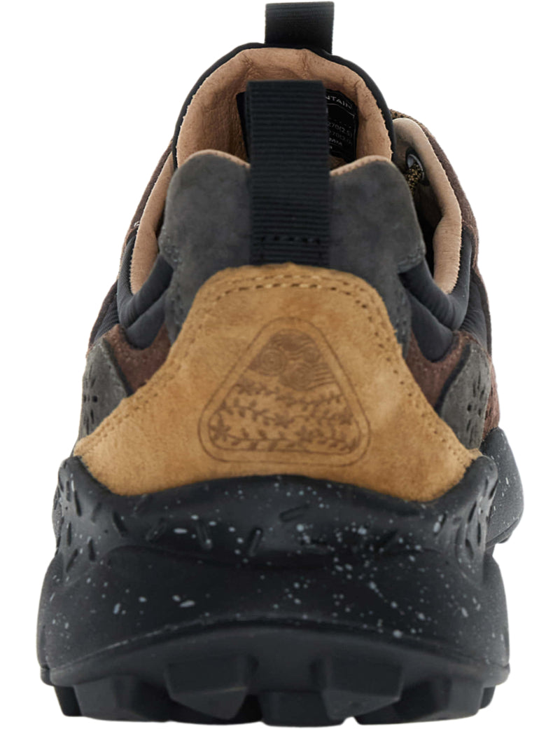 Flower Mountain Yamano 3 Trainers Dark Grey, Black & Dark Brown Heel