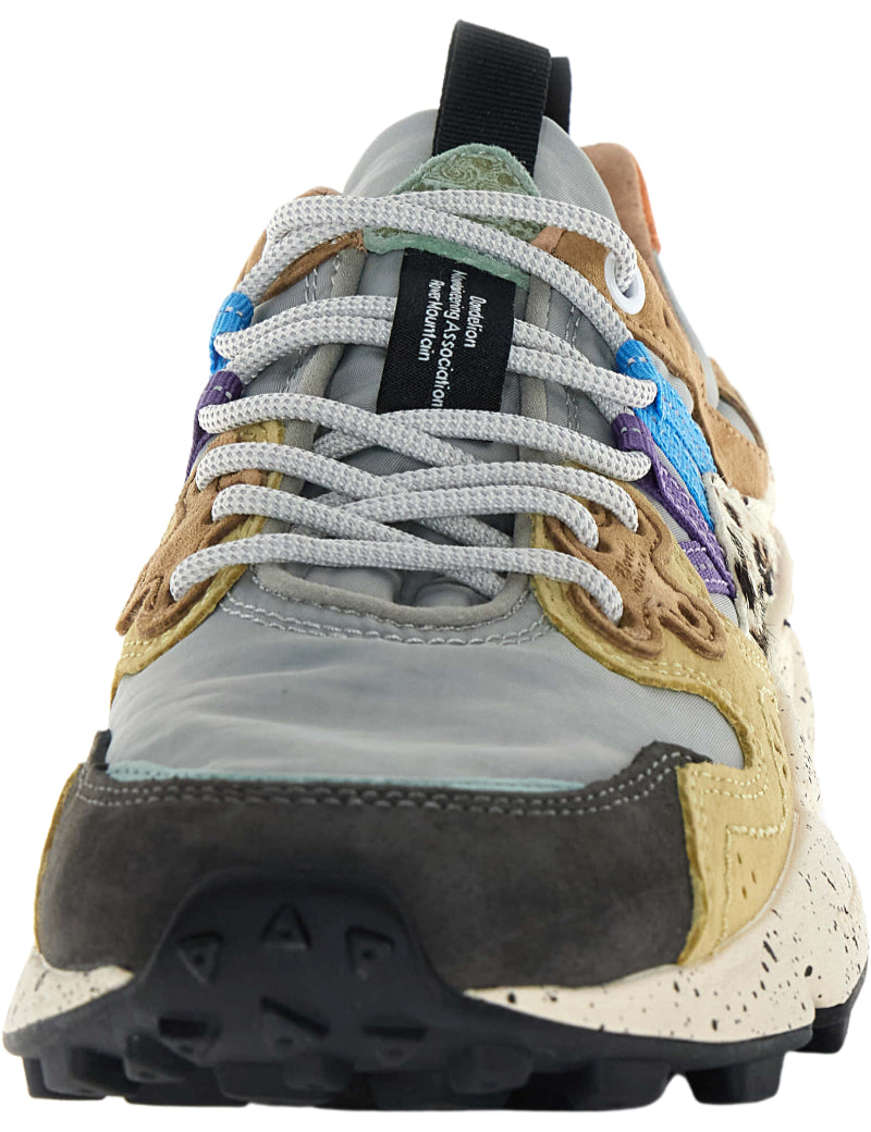 Flower Mountain Yamano 3 Uni Trainers Dark Grey, Light Grey & Zucca Laces