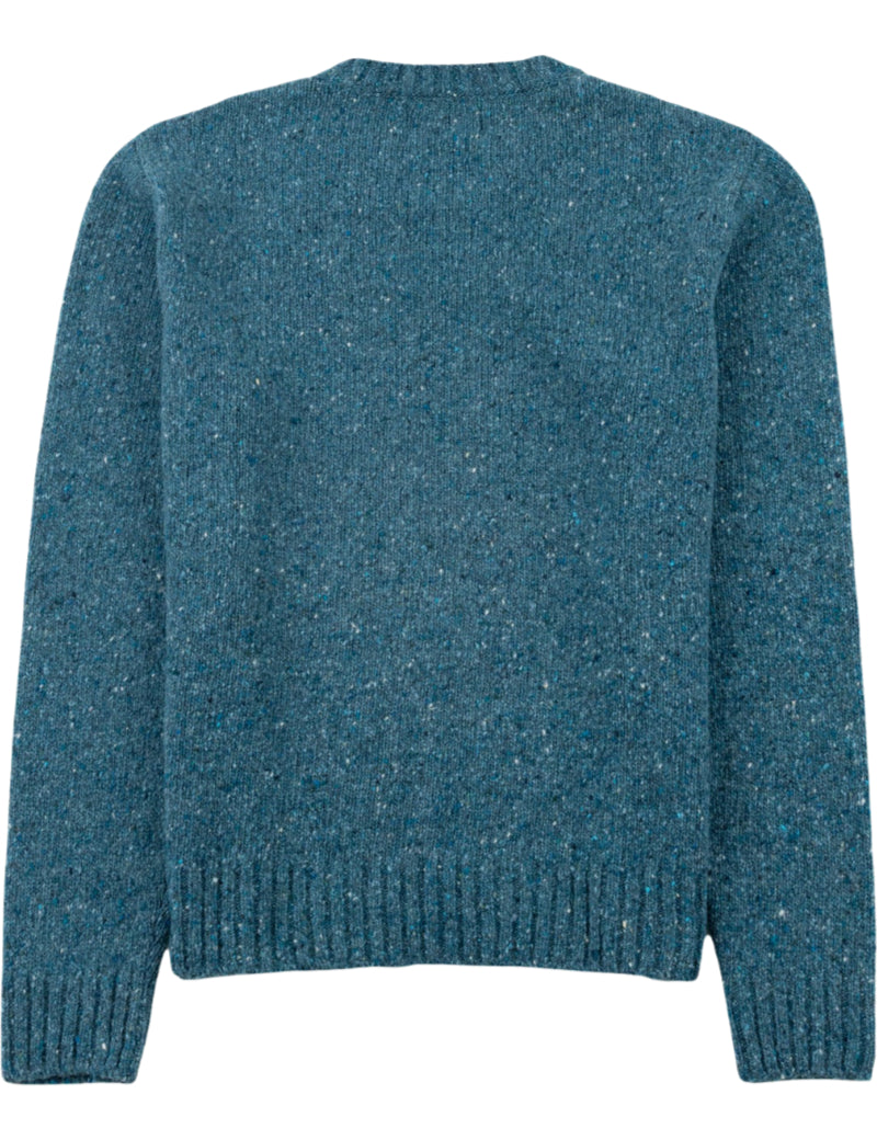 Folk Chain Crew Jumper Blue Oxide Back