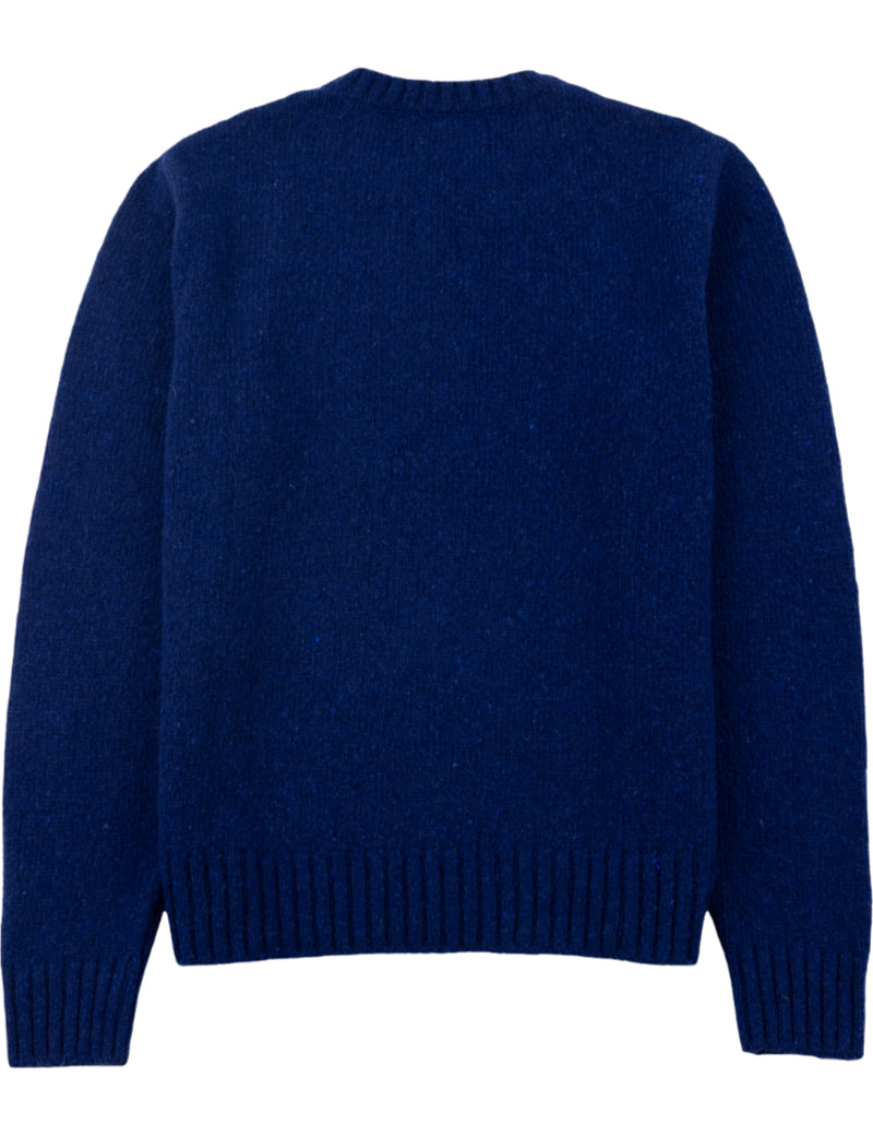 Folk Chain Crew Jumper Blue Oxide Back View