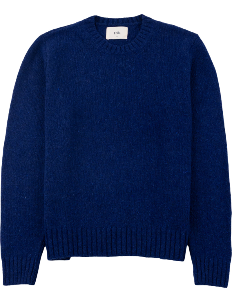 Folk Chain Crew Jumper Blue Oxide Main