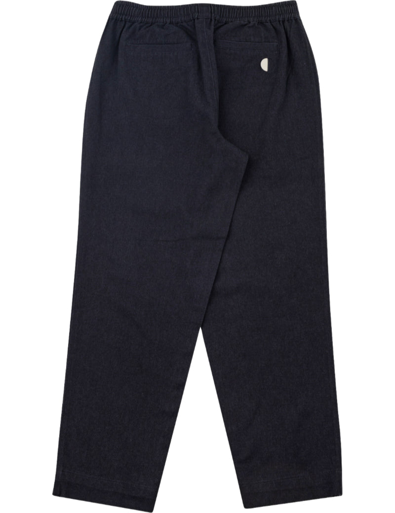 Folk Drawcord Assembly Pant Black Twill Back View