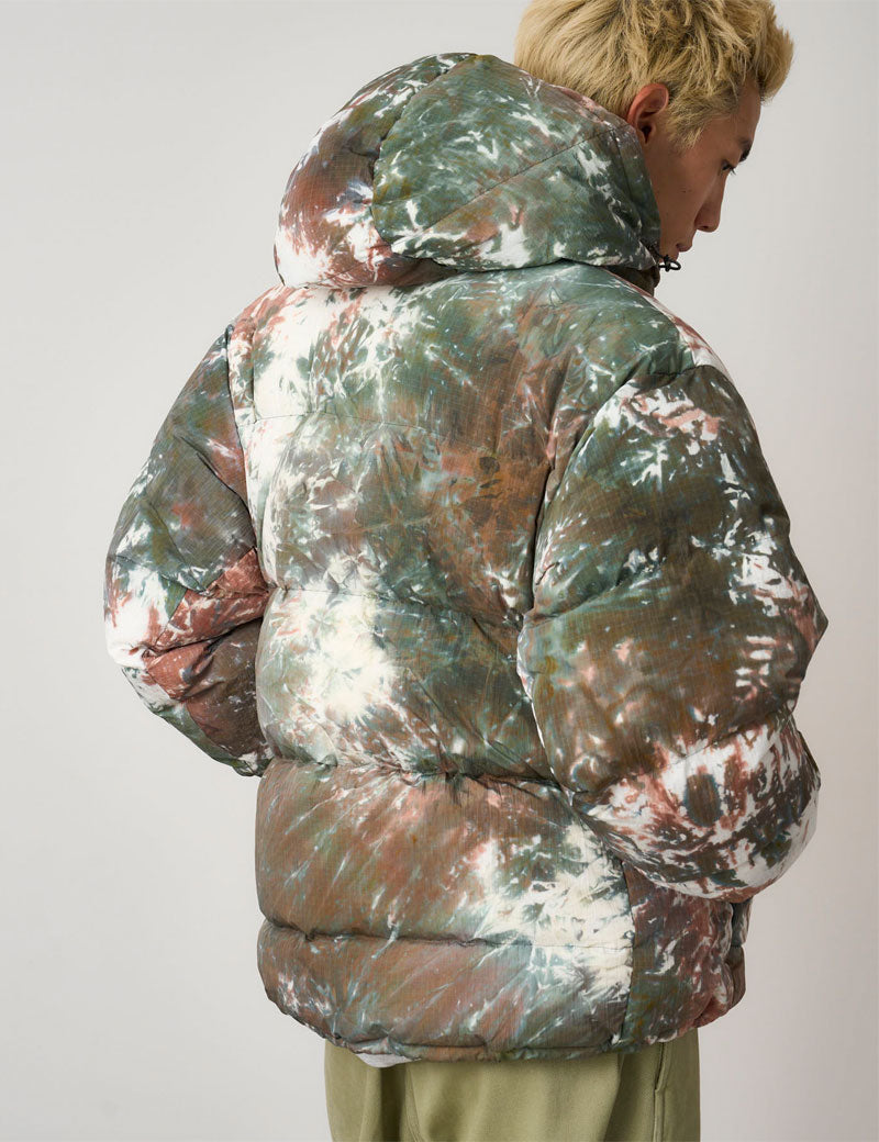 Gramicci Down Puffer Hooded Jacket Tie Dye