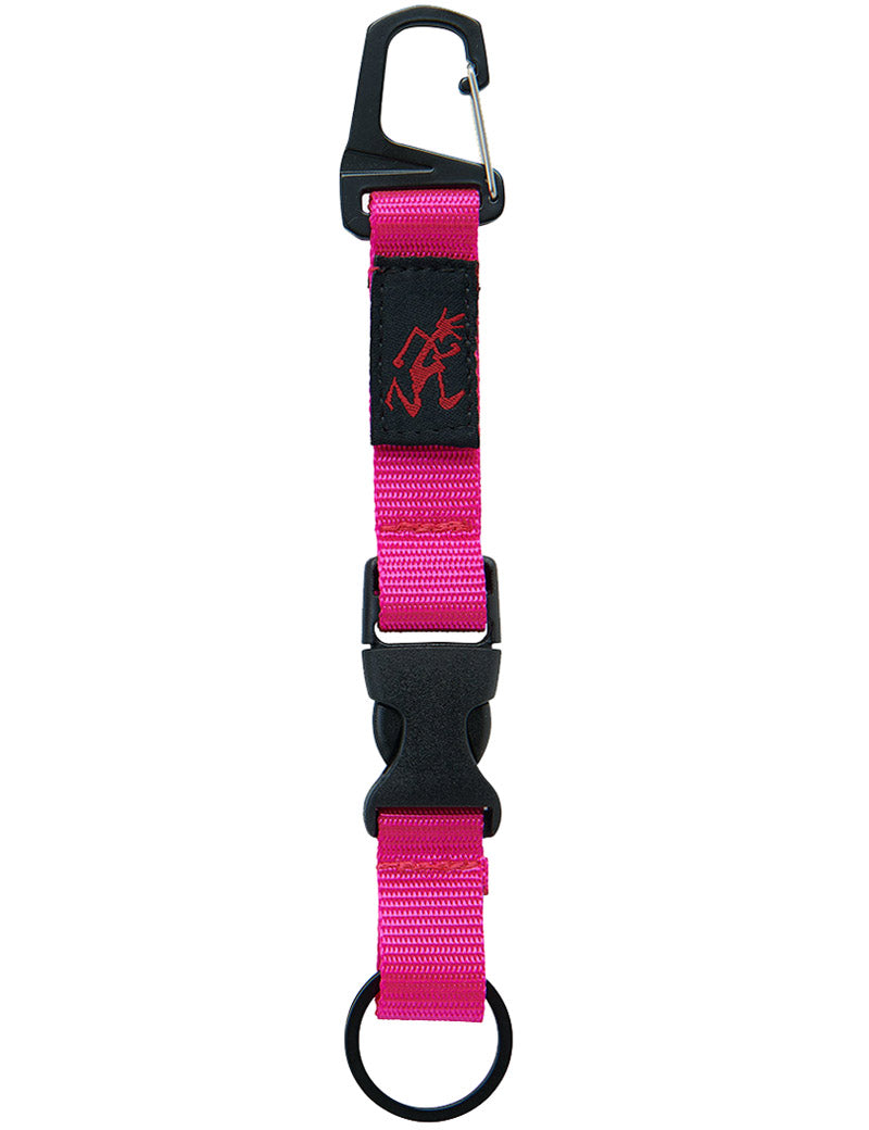 Gramicci Webbing Keyholder Pink Front