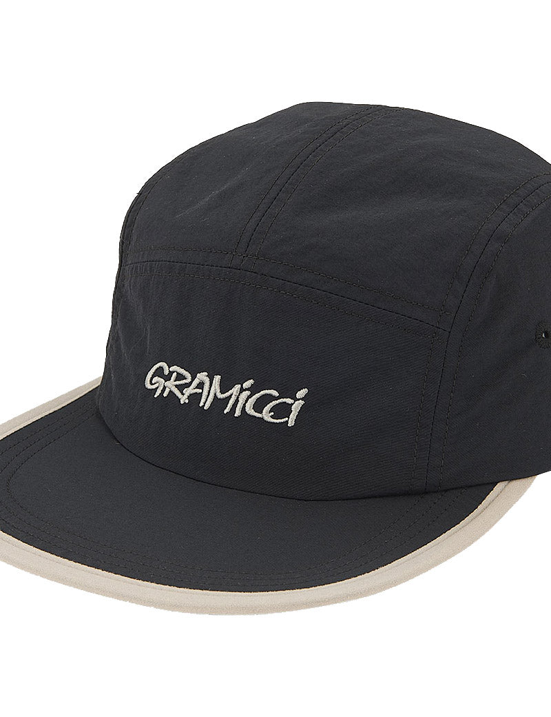 Gramicci Nylon Gramicci Cap Black Embroidered Detail