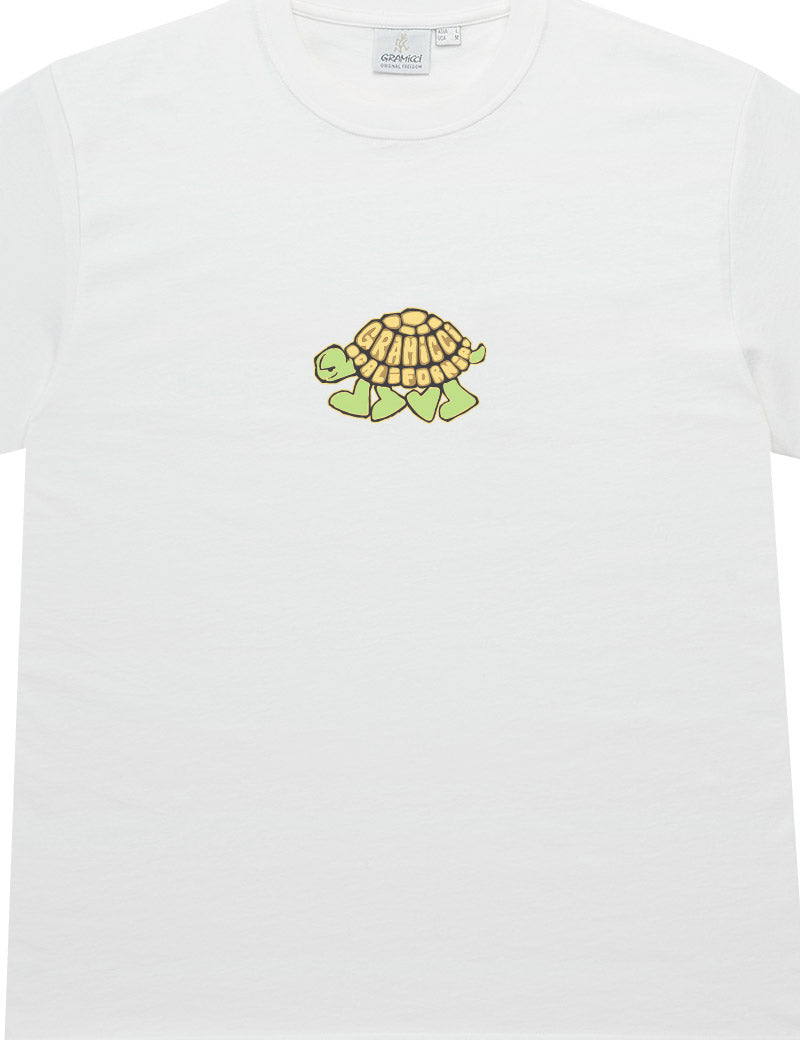 Gramicci Turtle Tee White Chest Print