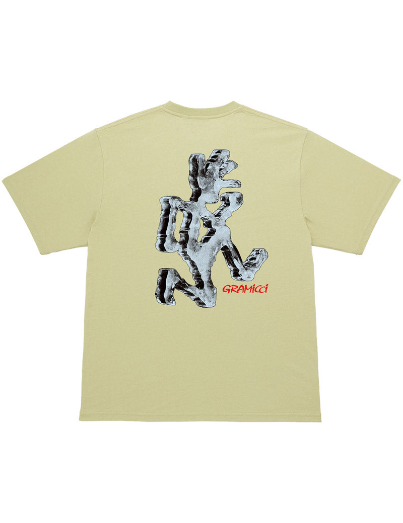 Gramicci Ice Sculpture Tee Lime Back