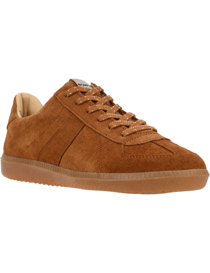 Novesta GAT All Suede Trainers Caramel Angled View