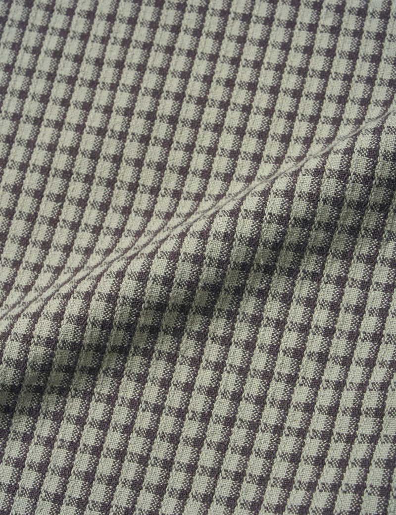 Gramicci Dobby Plaid G-Pant Straight Fit Stone Fabric