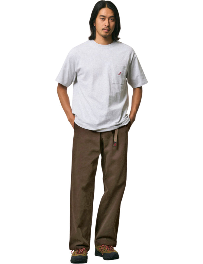 Gramicci G-Pant Brown Pigment Front Waistband On Model Front
