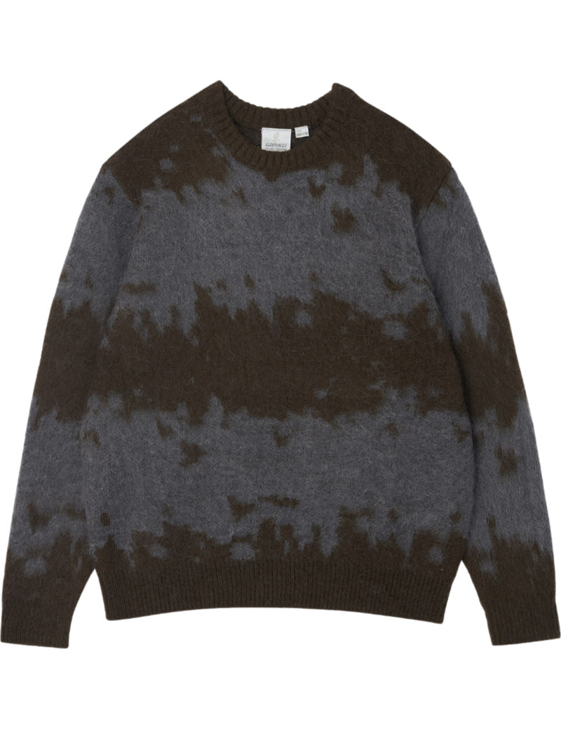Gramicci Mohair Splatter Sweater Slate Front