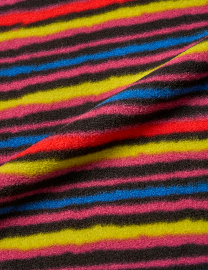 Gramicci Thermal Fleece Pullover Multi-Stripe Fabric