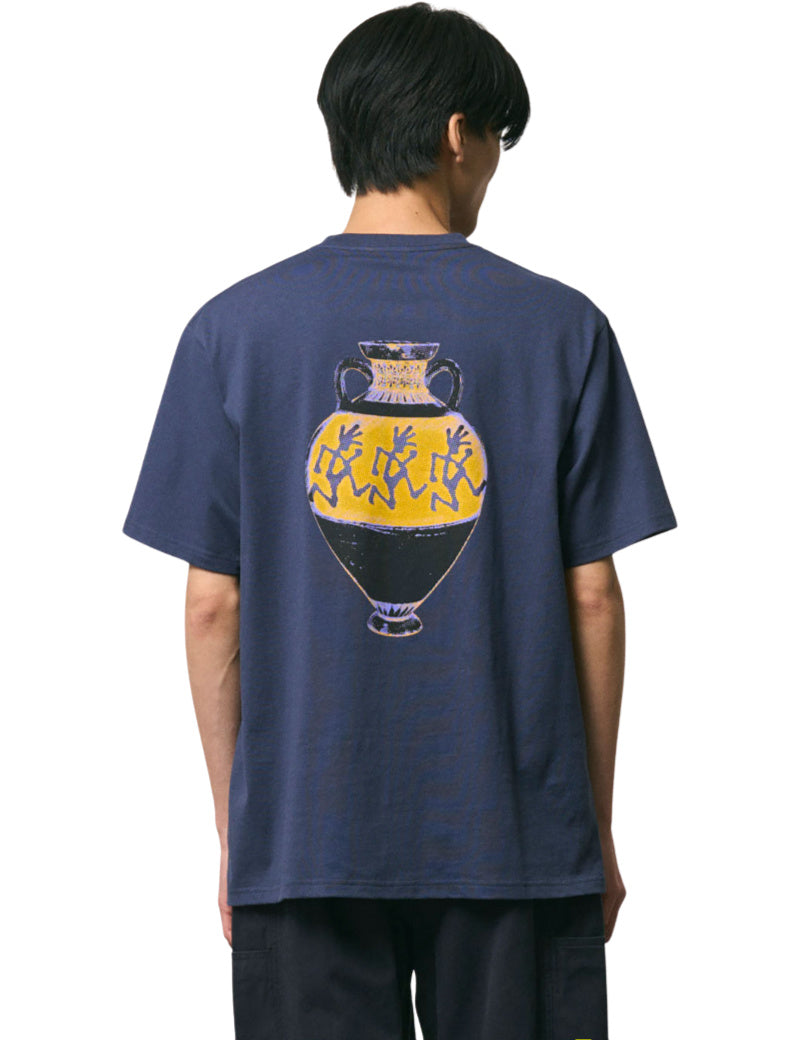 Gramicci Vase T-Shirt Navy On Model Back Print