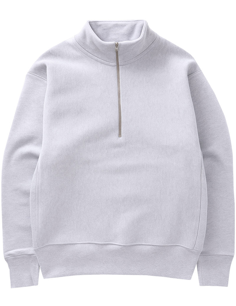 Power Goods Super Weight Quarter Zip Heather Grey