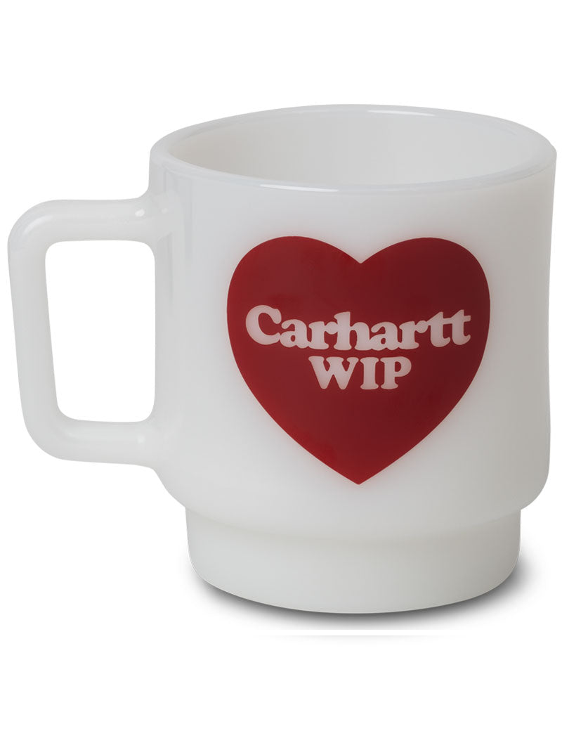 Carhartt Wip Heart Glass Mug White