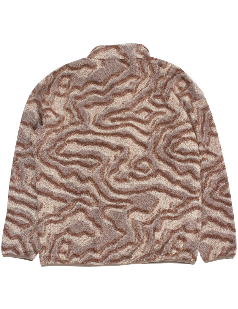 Columbia Helvetia II Printed Half Snap Fleece Iron, Topoglitch Back View