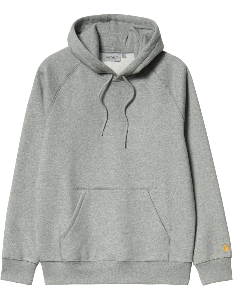 Carhartt Wip Hooded Chase Sweat Grey Heather Gold