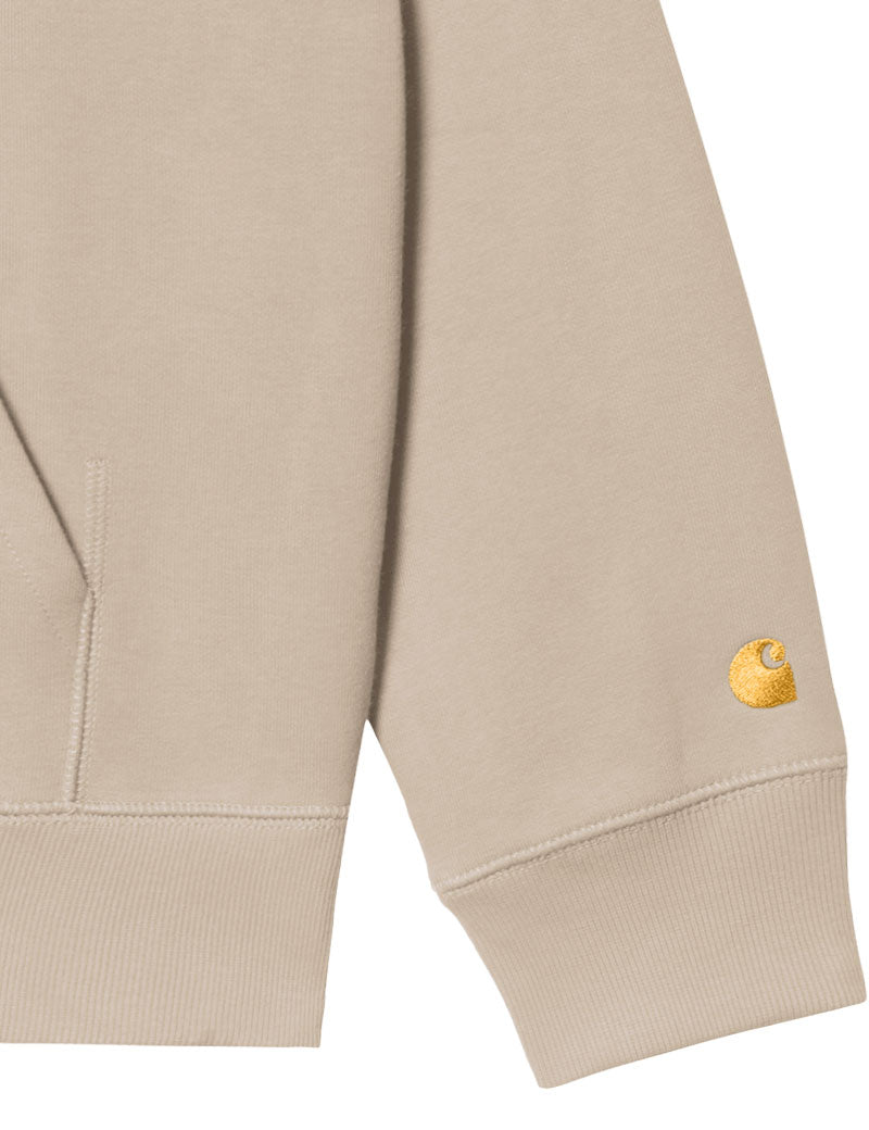 Carhartt Wip Hooded Chase Sweat Fleur De Sel Gold