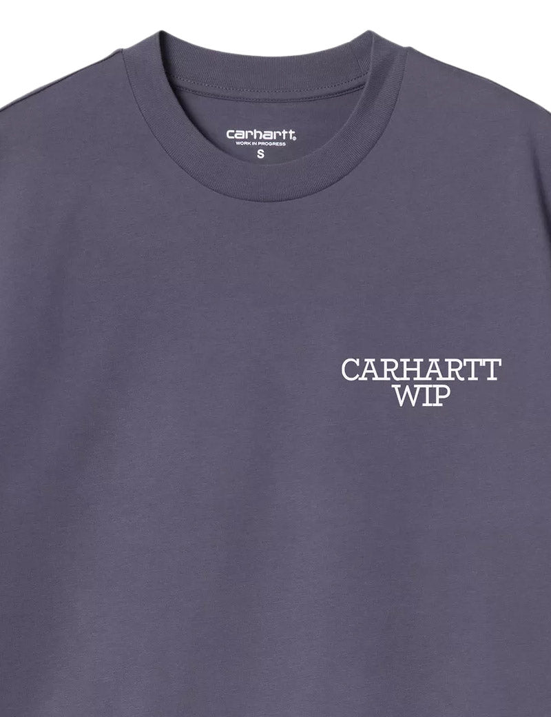 Carhartt WIP W' S/S Hugging Cats T-Shirt Shady Purple Chest Print