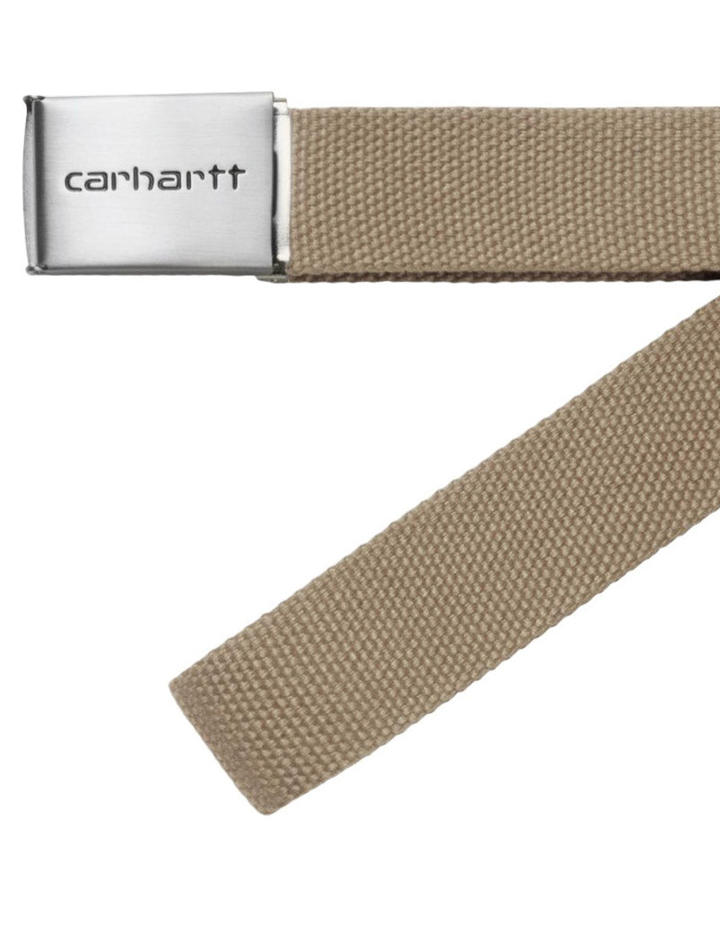 Carhartt Wip Clip Belt Chrome Leather
