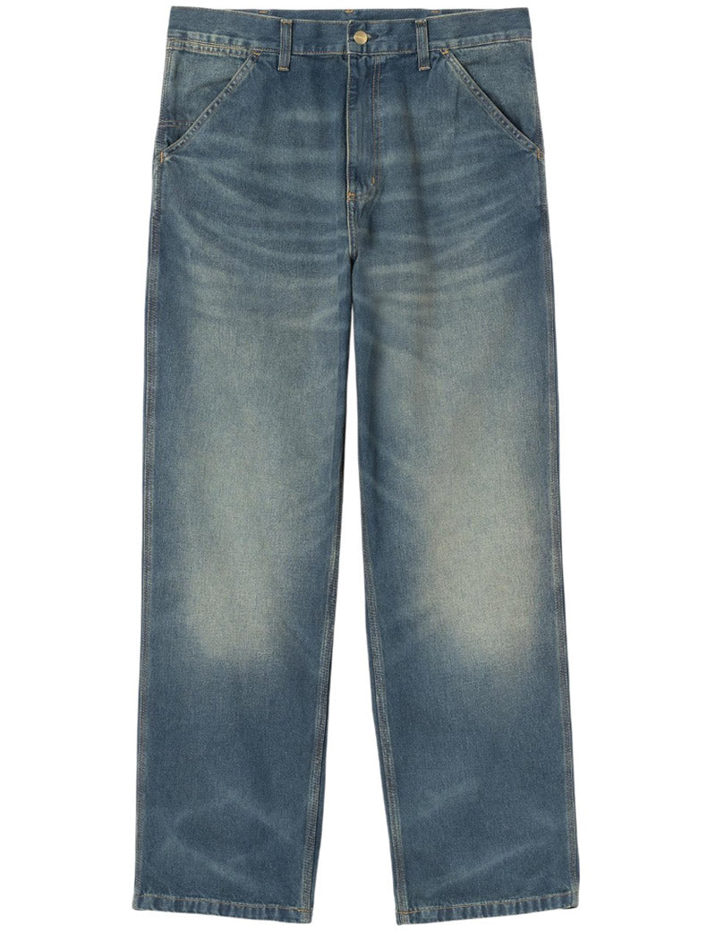 Carhartt WIP Simple Pant Blue, Mid Worn Used Wash Denim Main