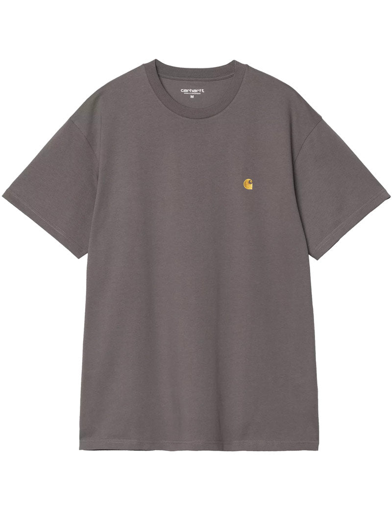 Carhartt Wip Chase Short Sleeve T-Shirt Porphyry Gold