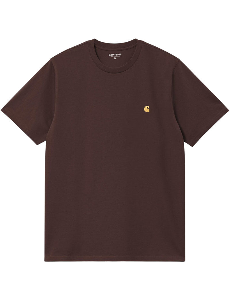 Carhartt WIP Chase S/S T-Shirt Palisander & Gold Main