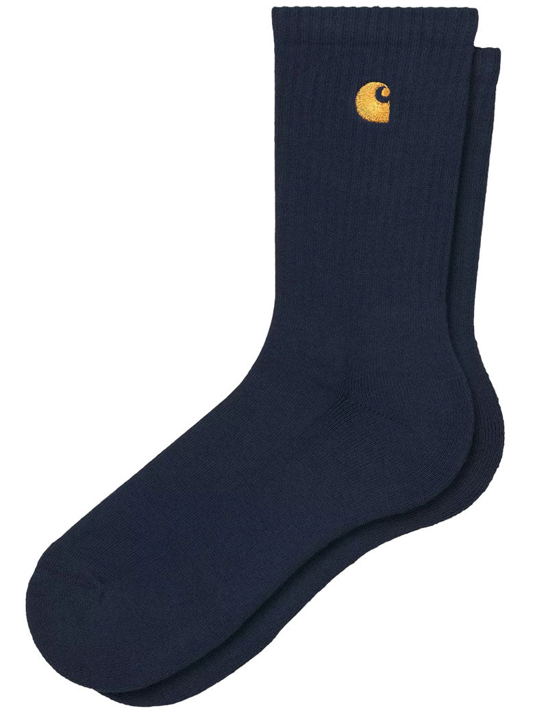 Carhartt WIP Chase Socks Dark Navy Gold