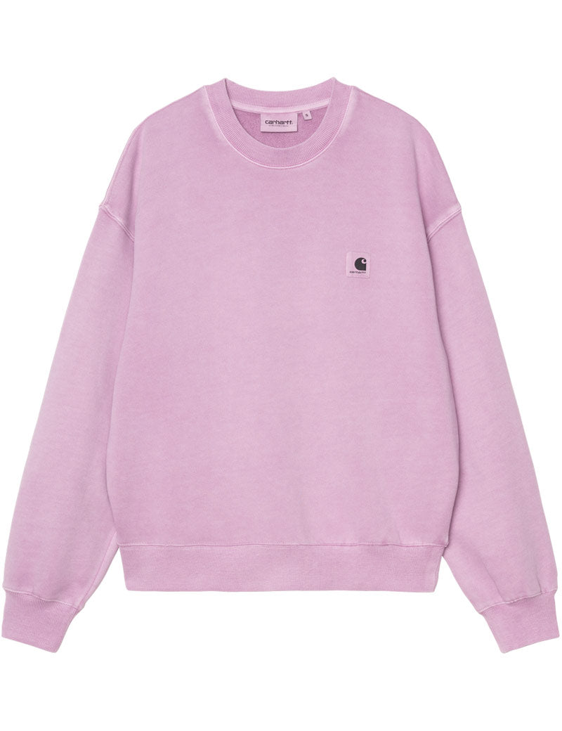 Carhartt WIP W' Nelson Sweatshirt Gentle Purple Garment Dyed Front