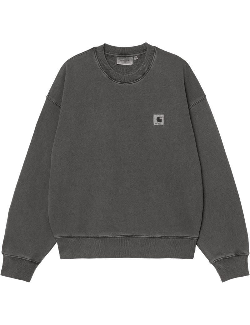 Carhartt WIP W' Nelson Sweatshirt Black Garment Dyed Front