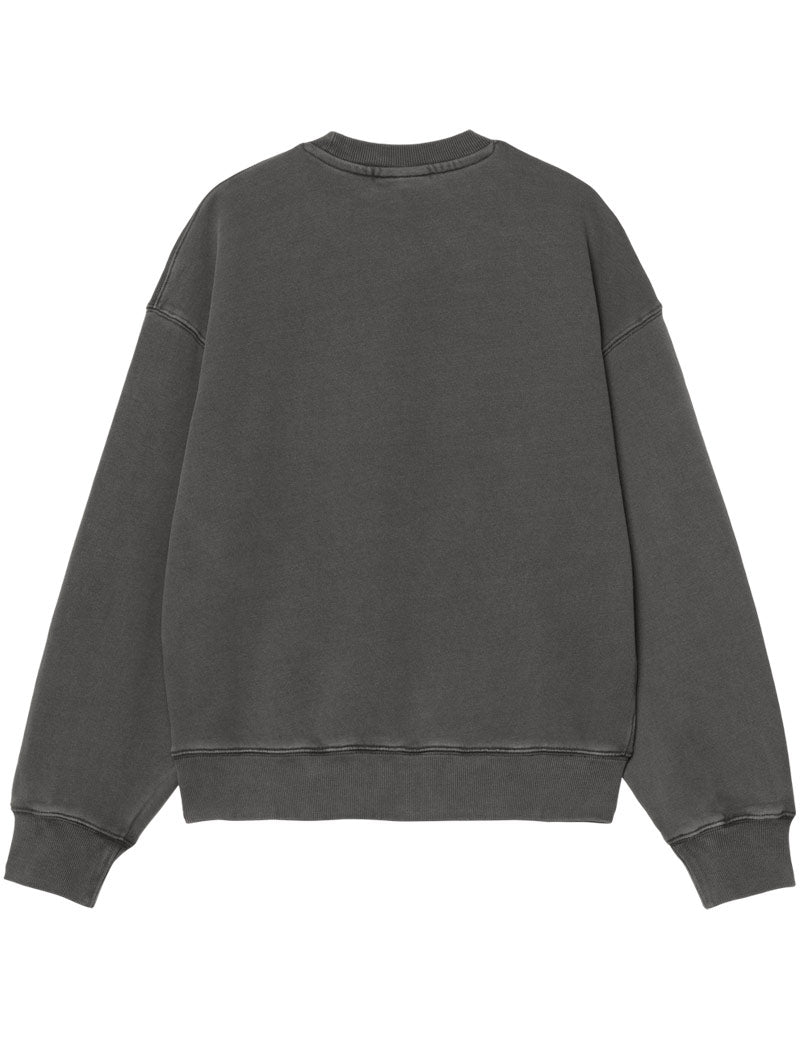 Carhartt WIP W' Nelson Sweatshirt Black Garment Dyed Back
