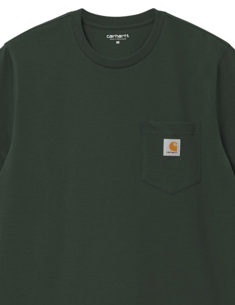 Carhartt WIP Pocket S/S T-Shirt Dark Scarab Pocket Detail