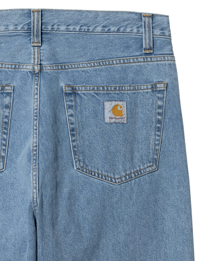 Carhartt WIP Landon Pant Jeans Blue Heavy Stone Wash Pocket Detail