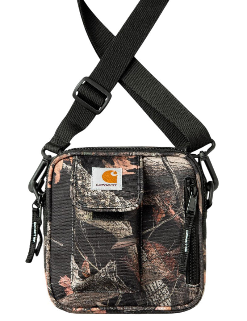 Carhartt Wip Essentials Bag Camo Feather Tree & Black Pocket Detail
