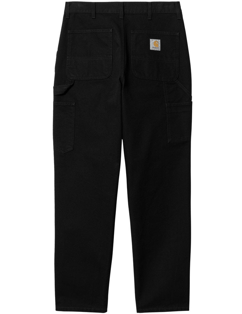 Carhartt WIP Single Knee Pant Dearborn Canvas Black Rinsed Back