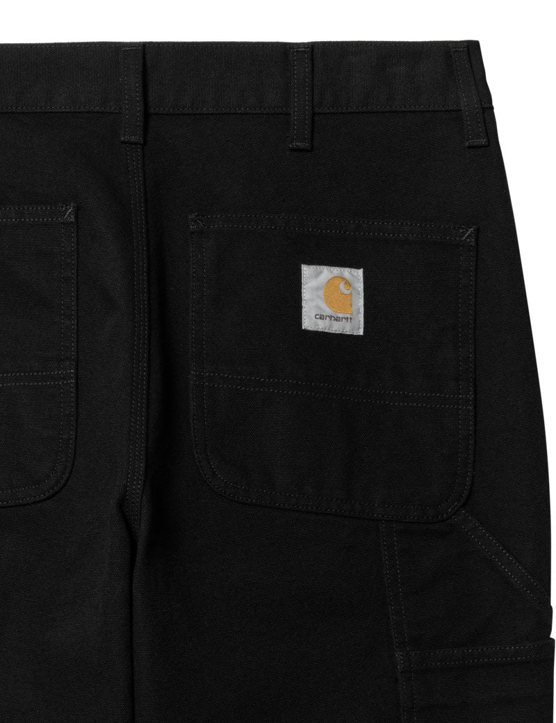 Carhartt WIP Single Knee Pant Dearborn Canvas Black Rinsed Pocket