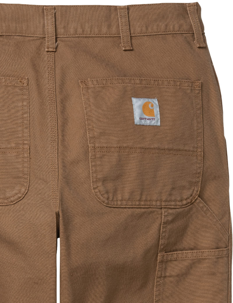 Carhartt WIP Single Knee Pant Hamilton Brown Rinsed Pocket Detail