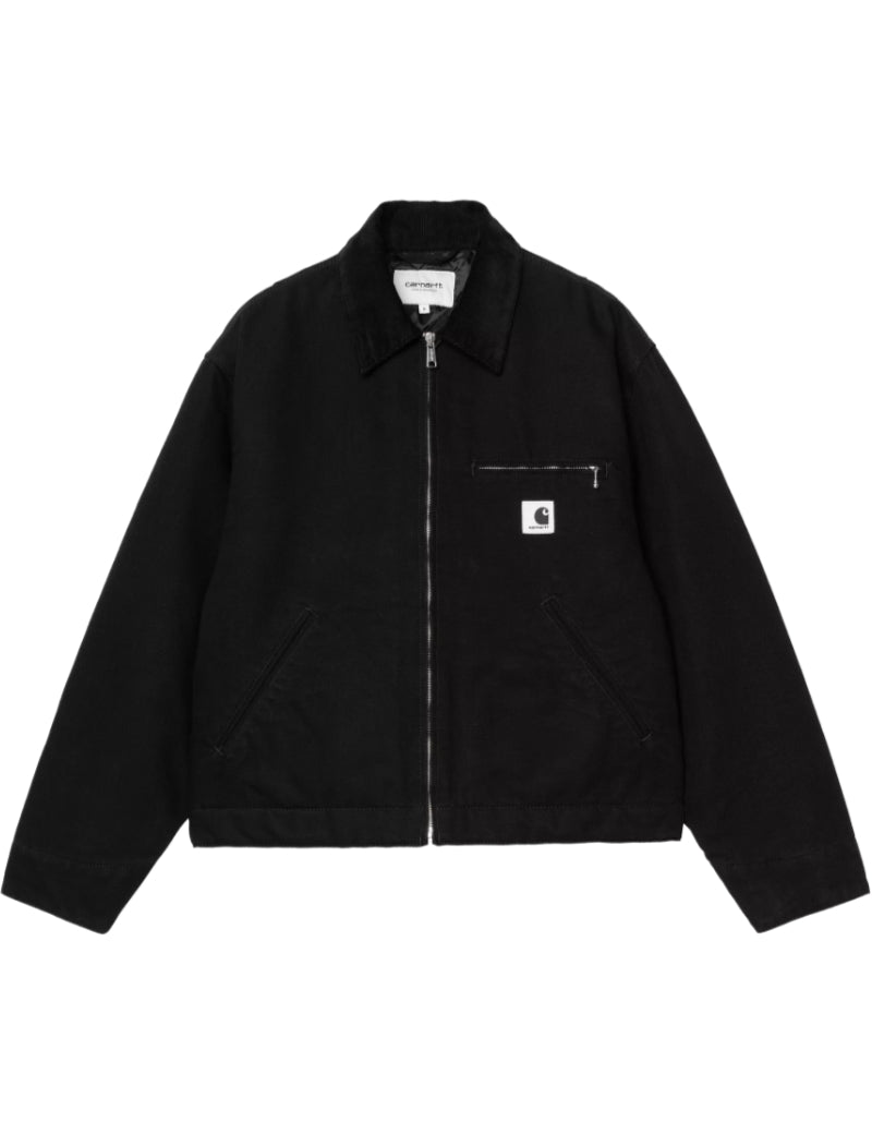 Carhartt WIP Women's OG Detroit Jacket Black & Black Rinsed