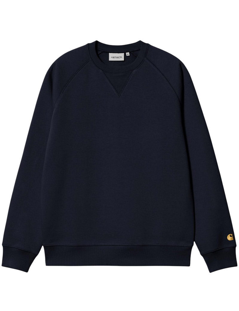 Carhartt Wip Chase Sweatshirt Dark Navy Gold
