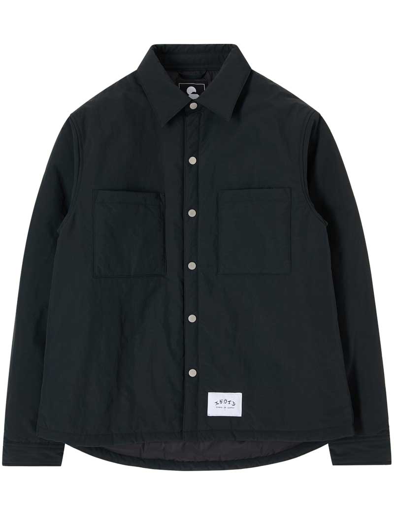 Edwin Sphere Padded Long Sleeve Overshirt Black