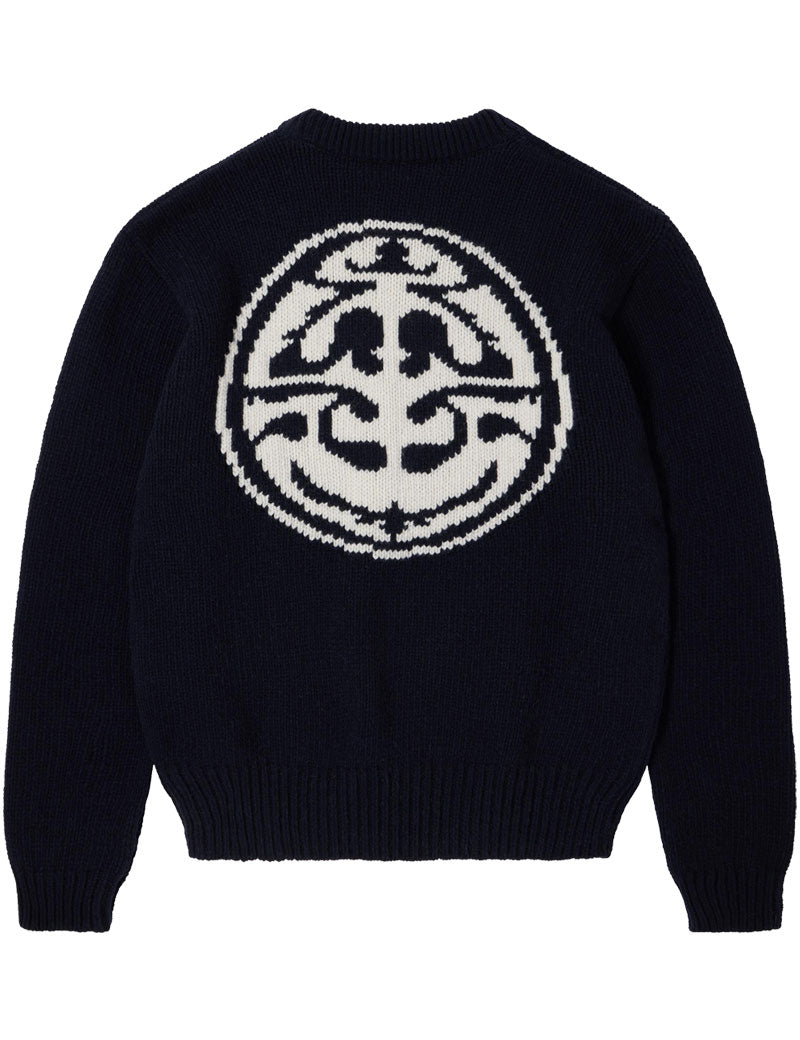 Edwin Ellis Sweater Navy Off White