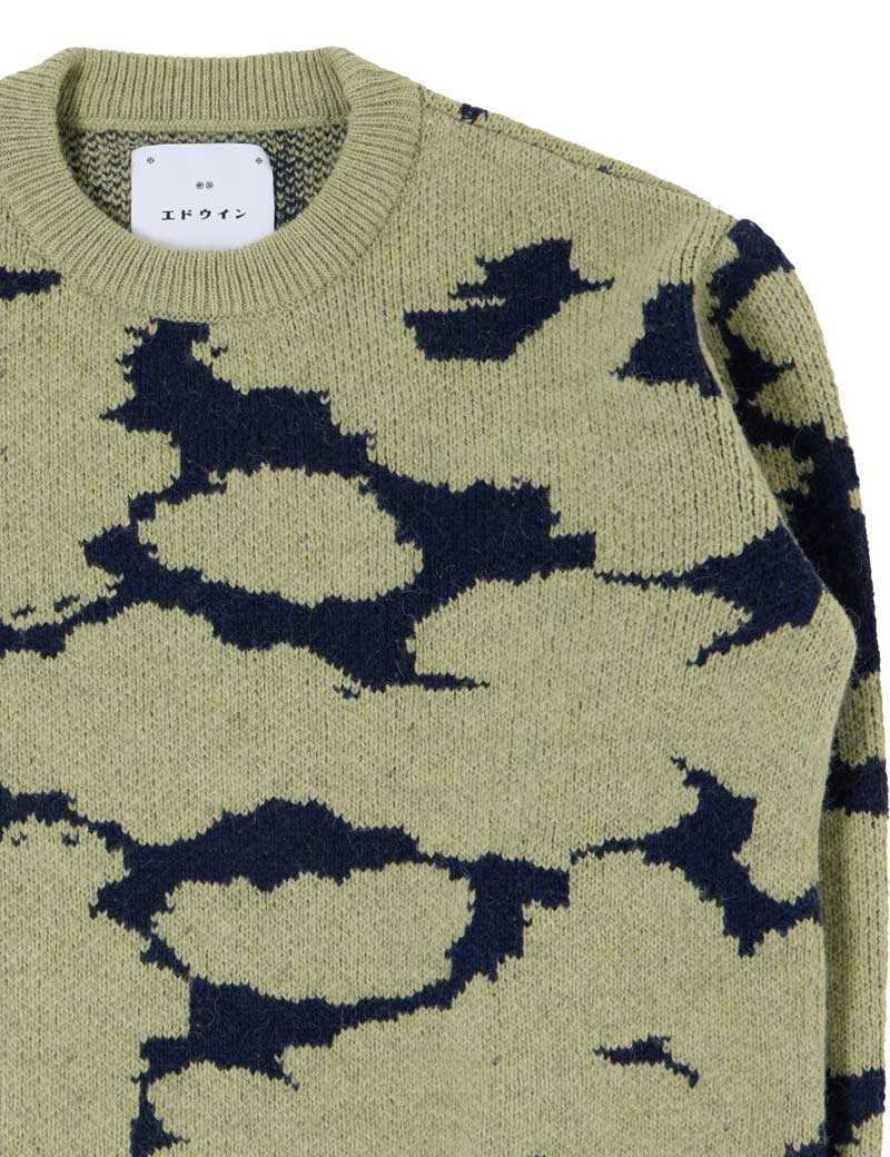 Edwin W'Gill Sweater Navy Sage